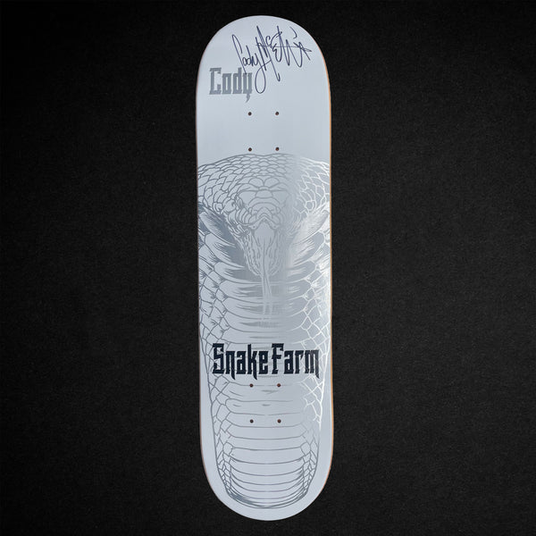 SIGNED Cody McEntire White Snake Moan Deck > 8.0" Standard Shape