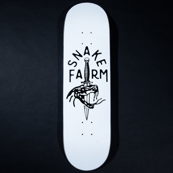 The Boom Stick Logo White w/ Black Deck > Full Shape